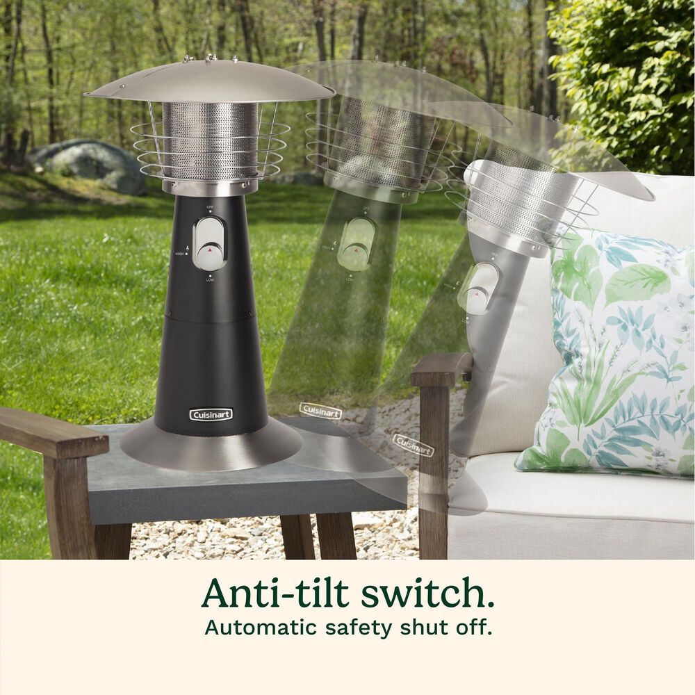 Cuisinart Portable Tabletop Patio Heater in Black, , large