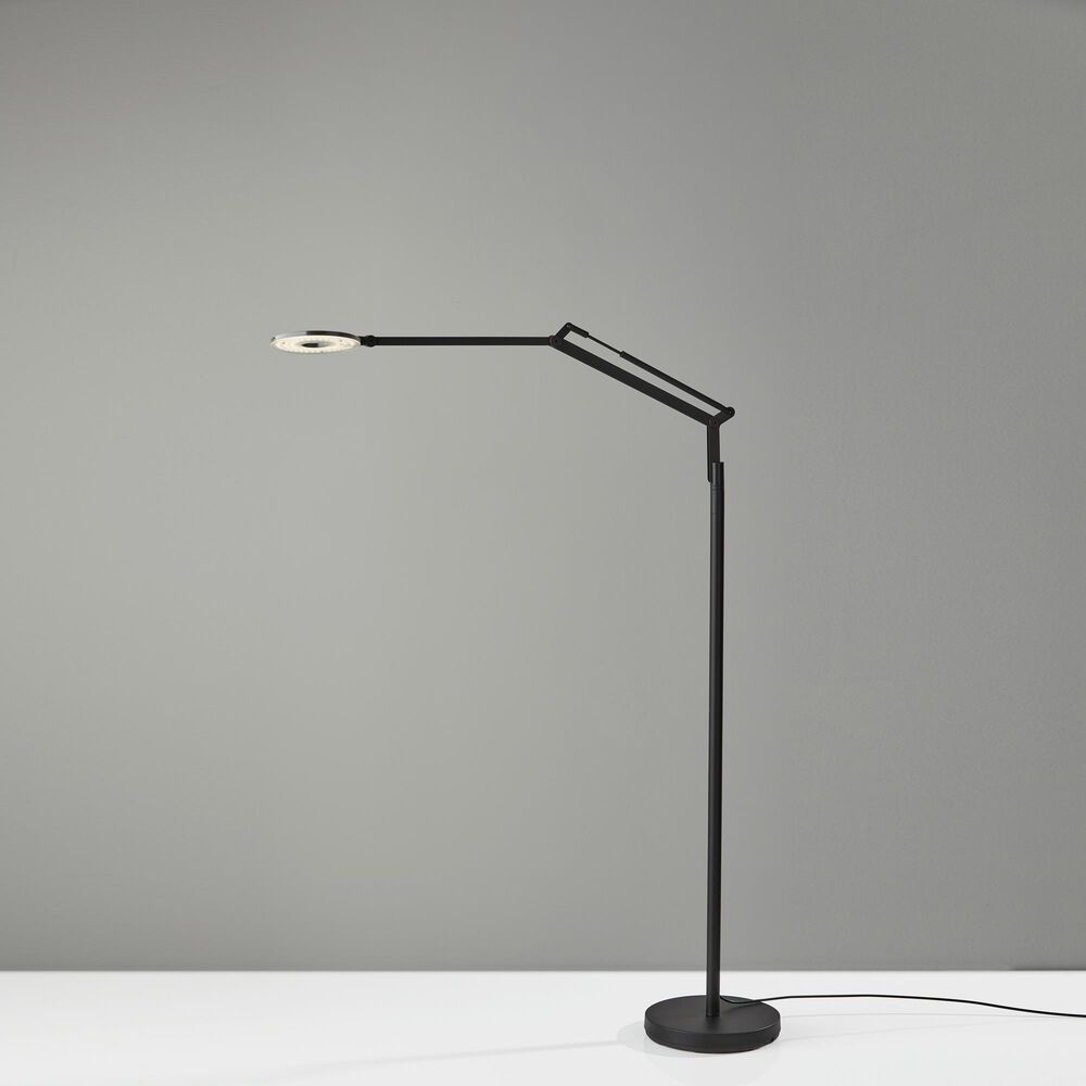 Adesso Gordon LED Floor Lamp in Black, , large