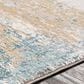 Surya Solar 6"7" x 9"6" Sky Blue, Dark Blue, Saffron, White, Gray and Charcoal Area Rug, , large