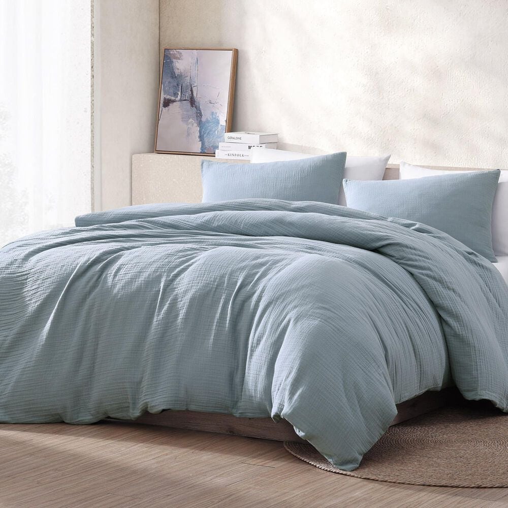 Hallmart Collectibles Daniel Gauze 3-Piece Queen Comforter Set in Light Blue, , large