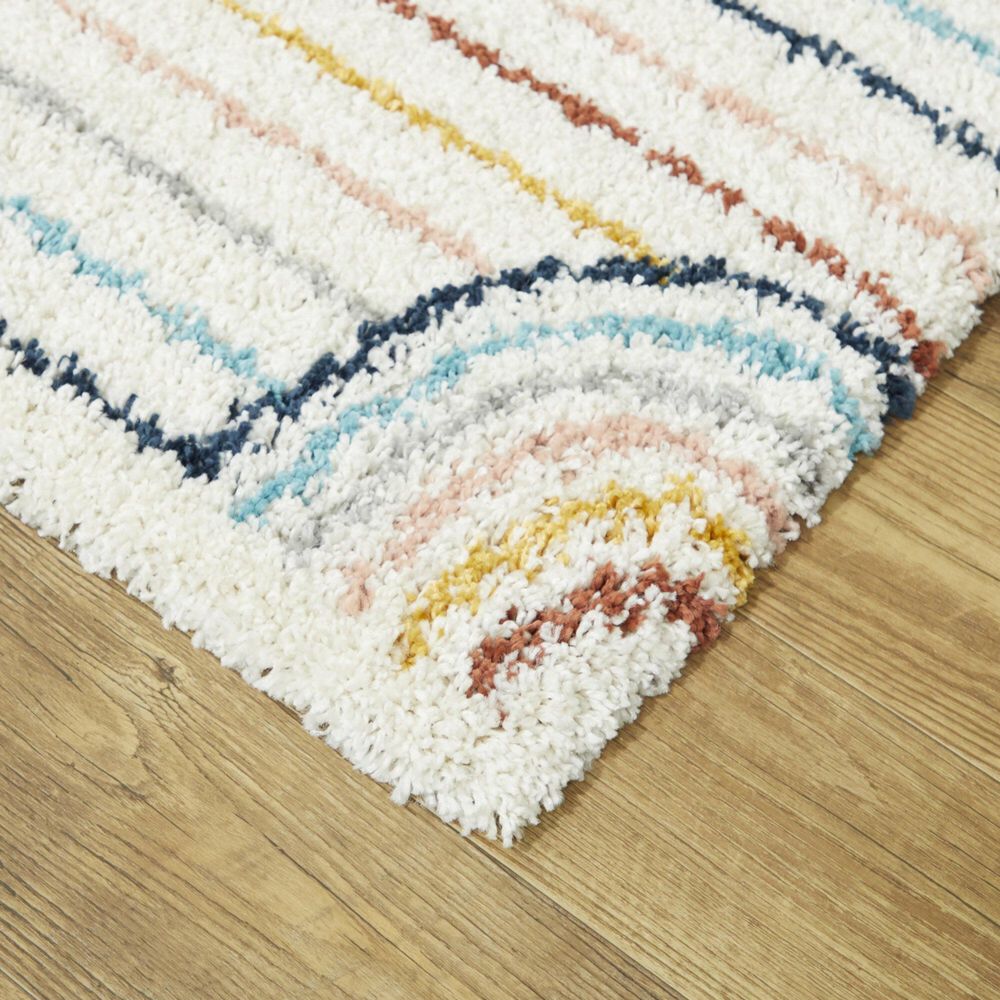 Balta Rugs Hailey 5&#39;3&quot; Round White Kids Area Rug, , large