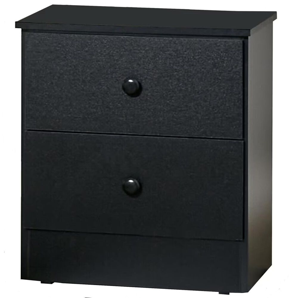Living Essentials Nightstand in Black, , large