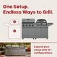 Tytus 4-Burner Gas grill w/ Pizza Oven in Gunmetal Gray, , large