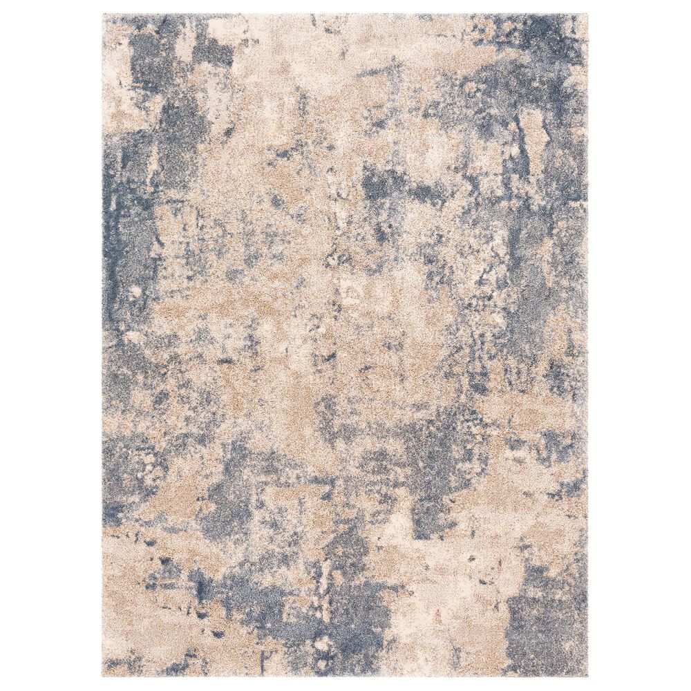 Surya Venice VNE-2303 5'3" x 7'3" Blue, Camel and Ivory Area Rug, , large