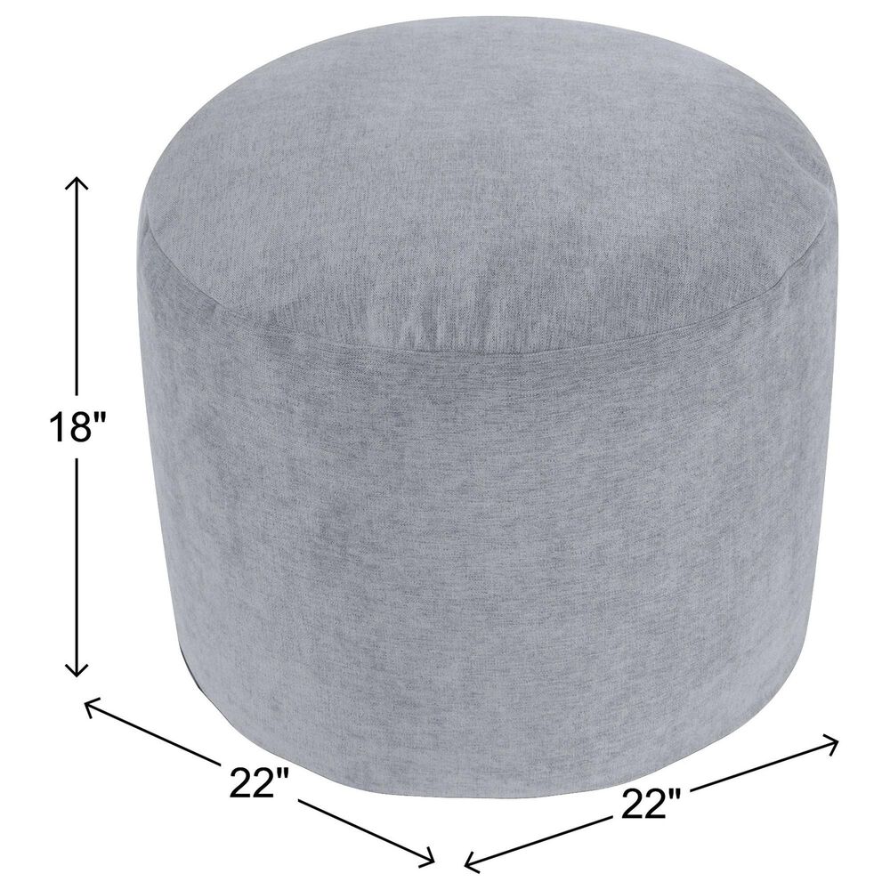 Howard Elliott Komodo Tall Pouf in Breeze, , large