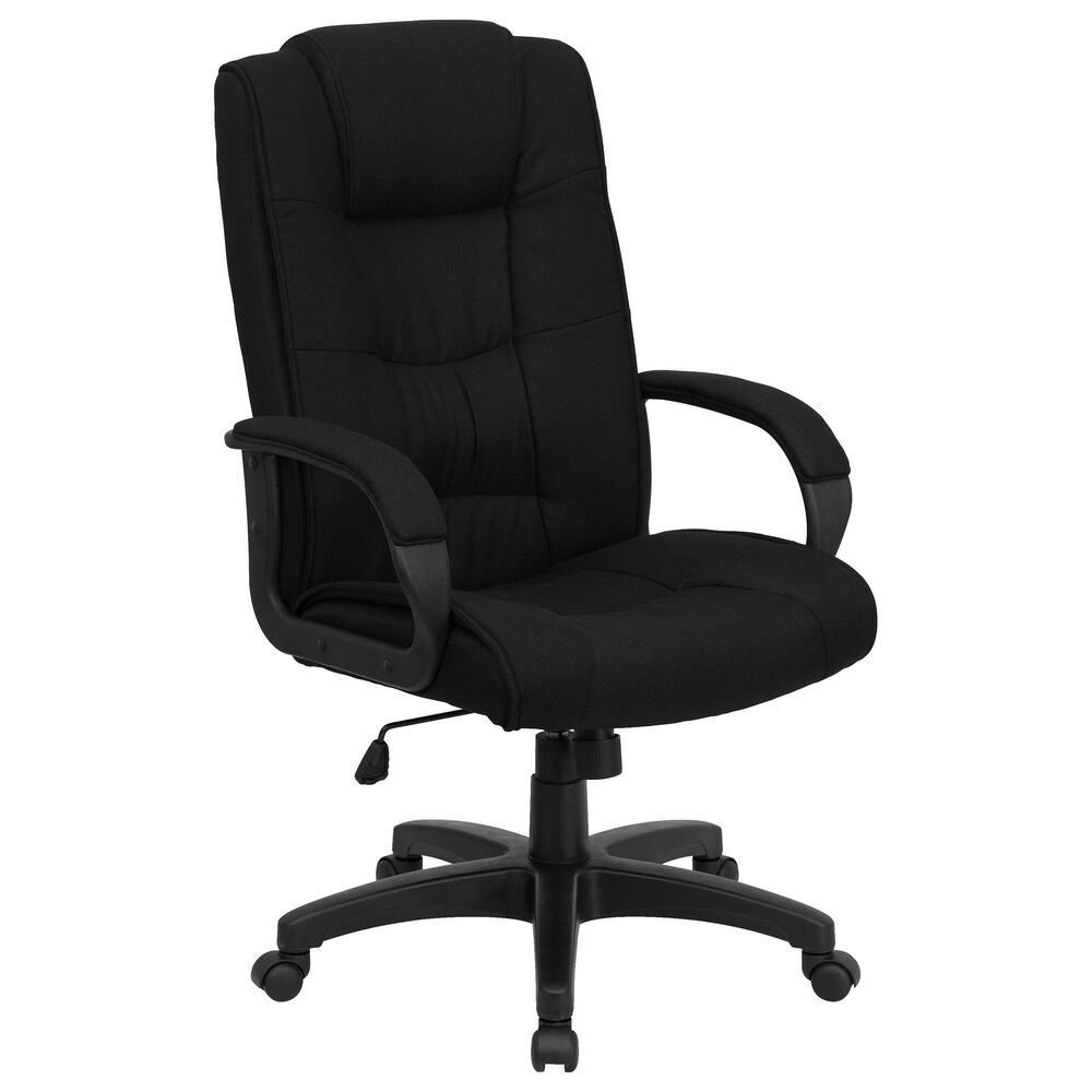 Flash Furniture Executive Swivel Chair in Black, , large
