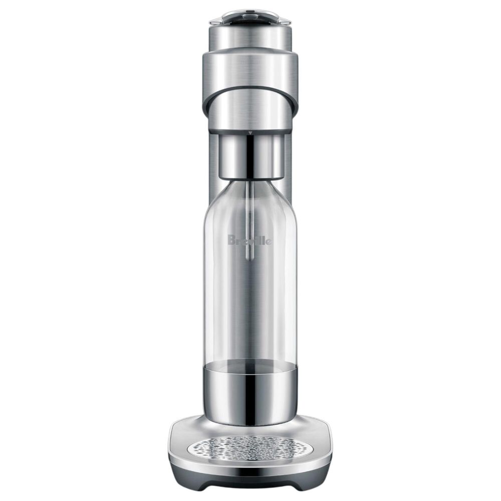 Keystone InFizz Fusion 1-Liter Sparkling Water, Soda and Carbonated Beverage Maker with CO2 Canister in Brushed Stainless Steel, , large