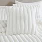Hallmart Collectibles Ethan 20" x 20" Square Throw Pillow in White, , large