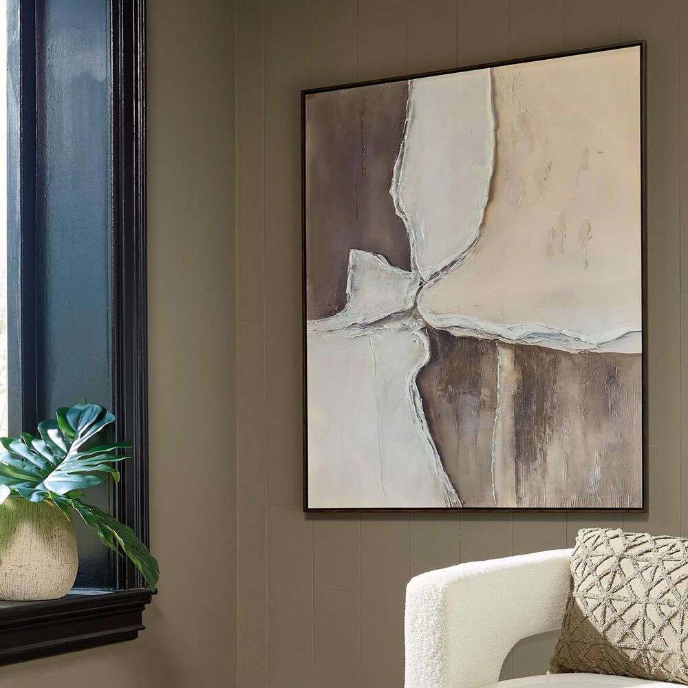 Ashley Junward 40" x 50" Wall Art in Brown, Tan and White, , large