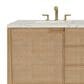 James Martin Vanities Solene 72" Double Bathroom Vanity in Seaside Oak with 3 cm Victorian Silver Quartz Top and Rectangular Sinks, , large