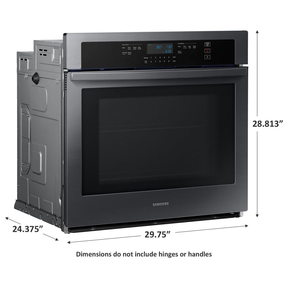 Samsung 30&quot; Single Wall Oven with Wi-Fi in Black Stainless Steel, , large