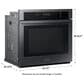Samsung 30" Single Wall Oven with Wi-Fi in Black Stainless Steel, , large