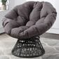Valor Living Papasan Swivel Chair in Grey, , large
