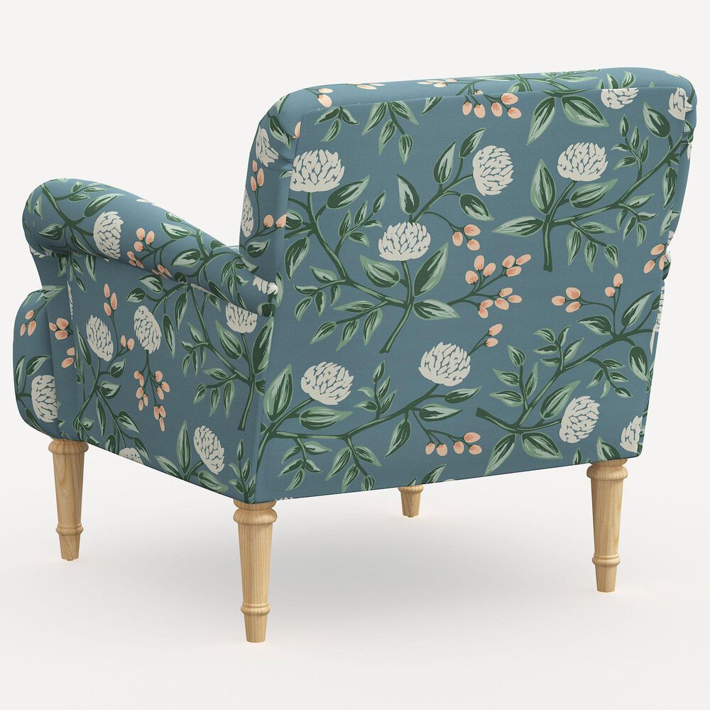 Rifle Paper Co Crafted by Cloth and Company Bristol Chair in Peonies Emerald, , large