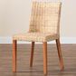 Baxton Studio Rowen Side Chair in Light Honey, , large