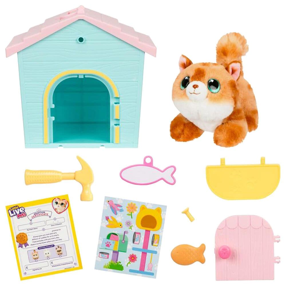 Little Live Pets My Kitty&#39;s Home Minis Playset with Surprise Plush and Buildable House in Multicolor, , large