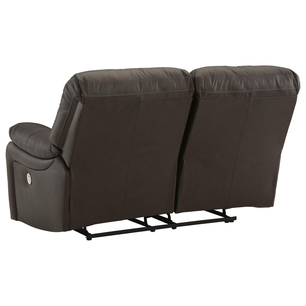 Ashley Leesworth 3-Piece Power Reclining Living Room Set in Dark Brown, , large