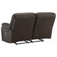 Ashley Leesworth 3-Piece Power Reclining Living Room Set in Dark Brown, , large