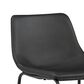 Ashley Centiar 24" Upholstered Counter Stool in Black Faux Leather, , large