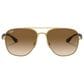 Rayban Glasses Sunglasses with Brown Lenses in Polished Arista Gold, , large