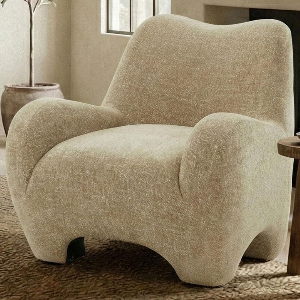 Safavieh Randal Accent Chair in Light Brown, , large