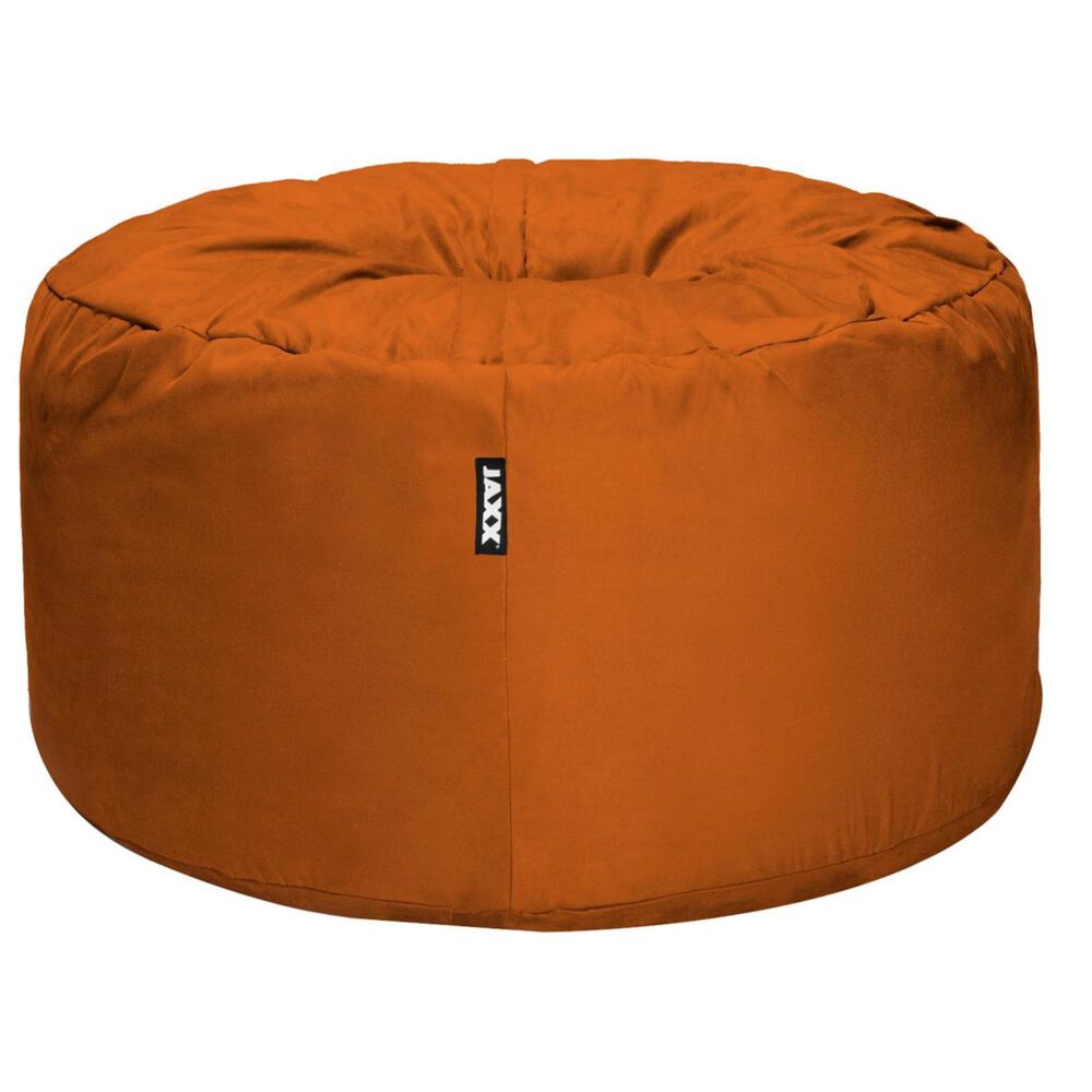 Jaxx 4" Round Bean Bag with Removable Cover in Mandarin, , large