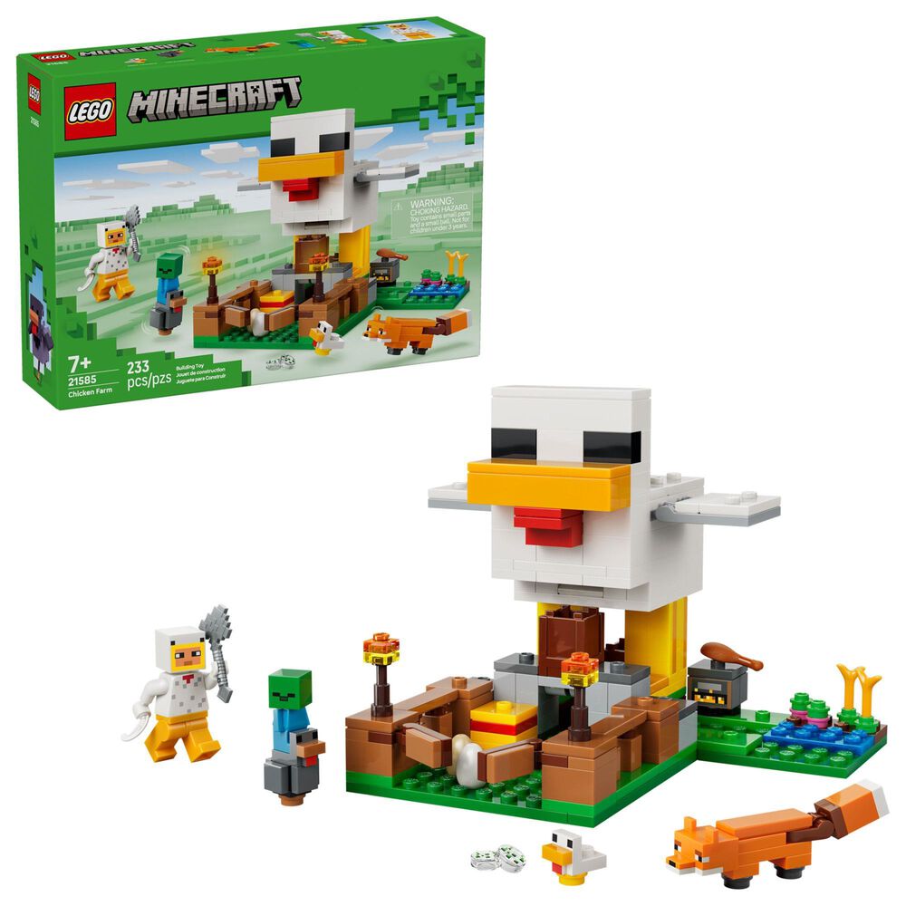 LEGO Minecraft Chicken Farm Building Set, , large