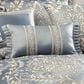 J. Queen New York Lorenzo 12" x 20" Lumbar Pillow in Blue, , large