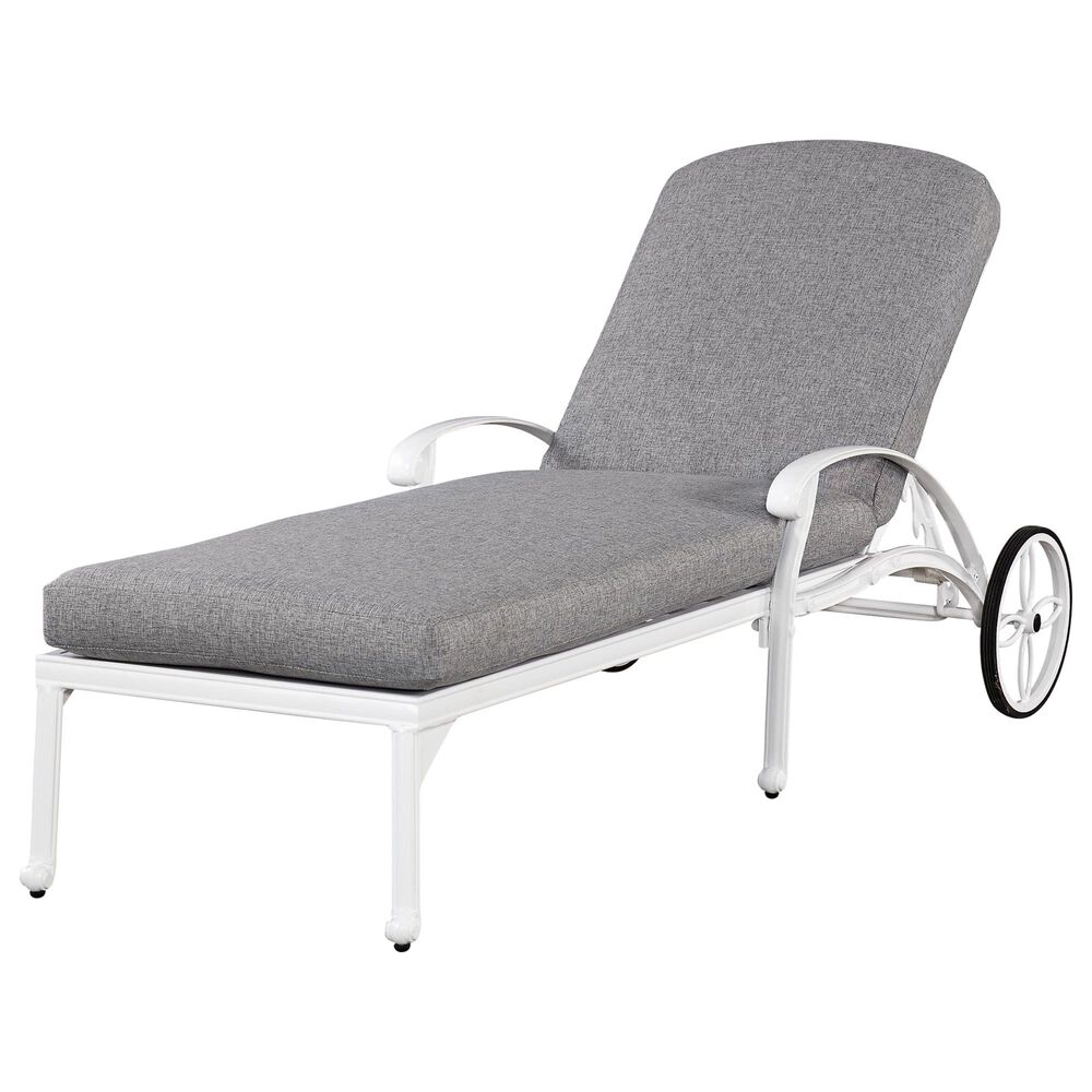 Homestyles Capri Chaise Lounge in White, , large