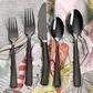 Gibson Home Stonehenge 20-Piece Flatware Set in Black, , large