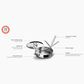 Joseph Joseph Space Steel Saute Pan with Folding Handle and Lid in Stainless Steel, , large