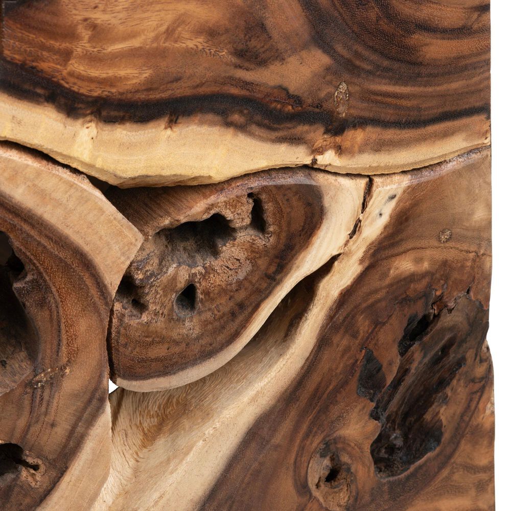 Crestview Collection Borneo Suar End Table in Brown, , large