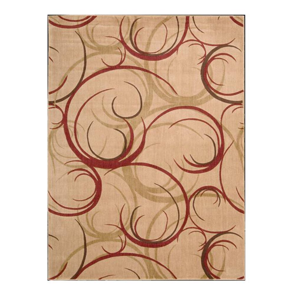 Nourison Somerset ST82-00488 5"6" x 7"5" Beige Area Rug, , large