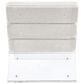 Coaster Serreta Acrylic Armless Chair in Ivory, , large