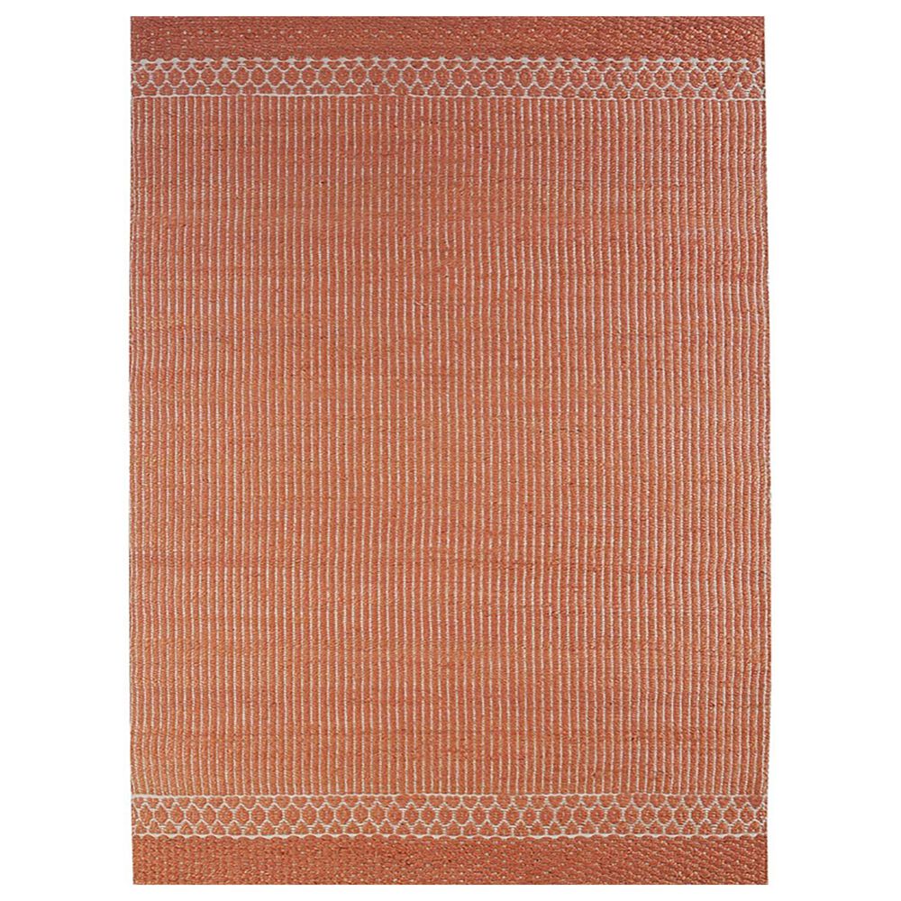 L&R Resources Earth 7"9" x 9"9" Coral and White Area Rug, , large