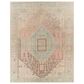 Surya Unique 5" x 7"6" Dusty Pink, Wheat, Charcoal, Peach, Beige, Medium Green and Sage Area Rug, , large
