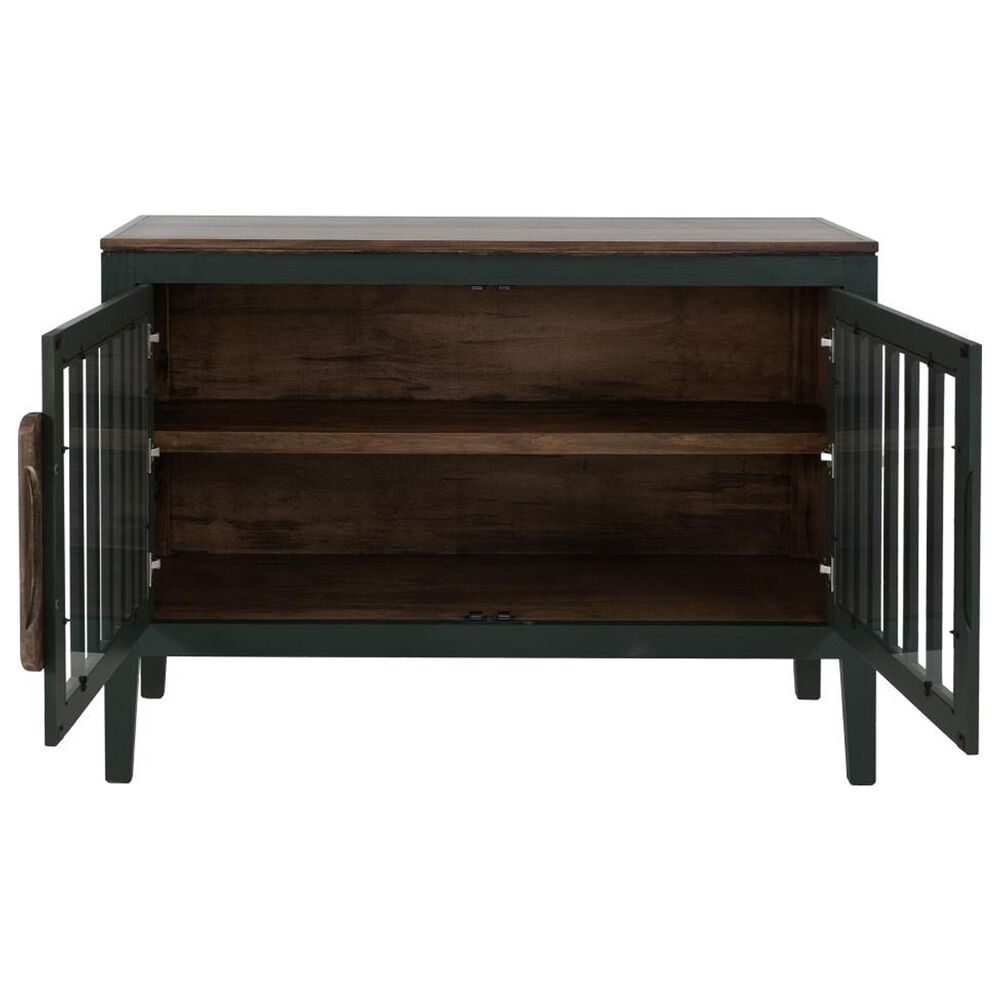 Fallridge Autumn 54&quot; 2-Door Console in Green and Brown, , large