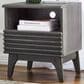 Modway Render 1 Drawer and Shelf Nightstand in Charcoal, , large