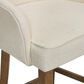 Valor Living Paloma 26" Counter Stool with Linen Upholstery in Medium Oak, , large