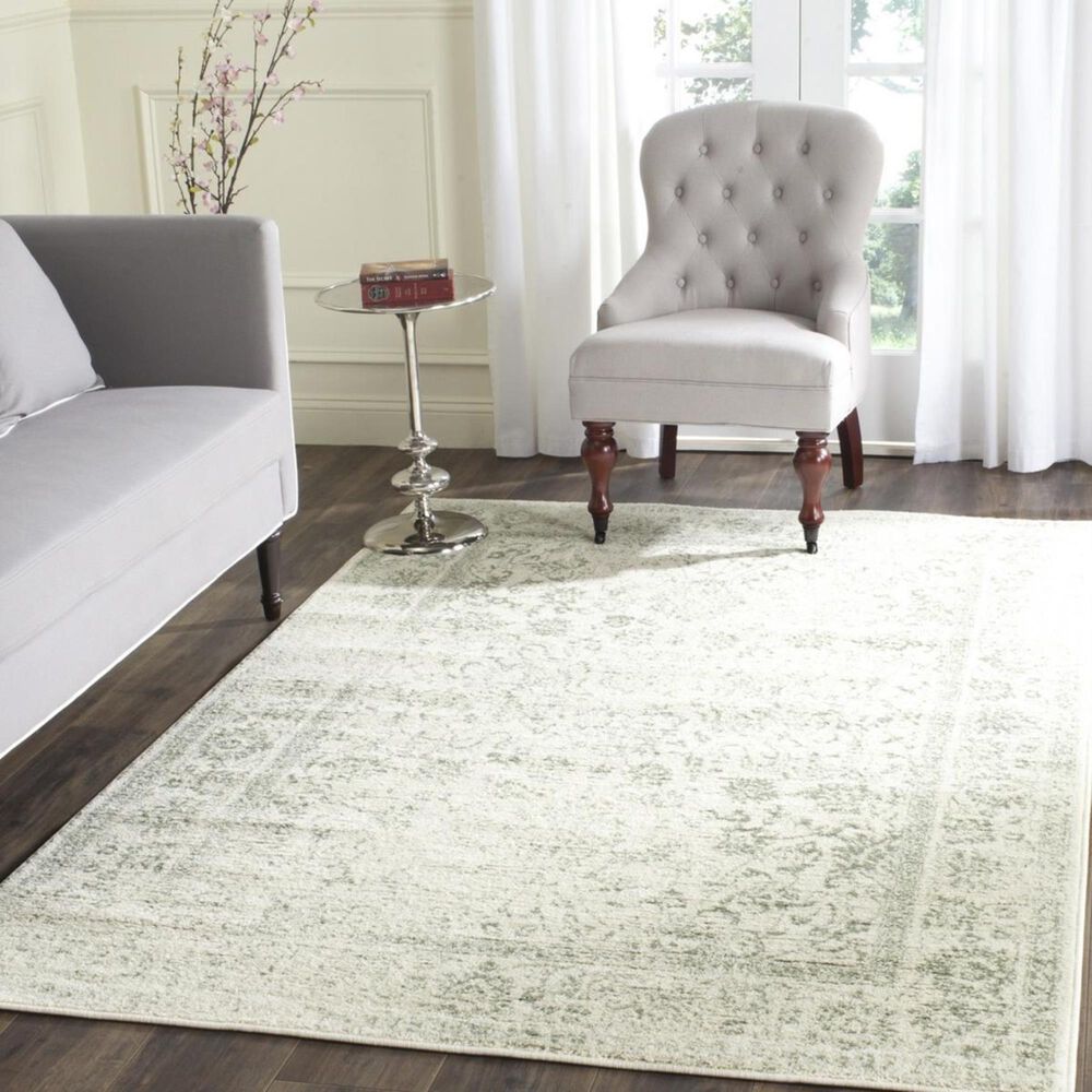 Safavieh Adirondack ADR109V-5 5&#39;1&quot; x 7&#39;6&quot; Ivory/Sage Area Rug, , large