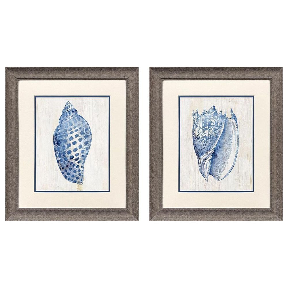 Paragon 19" x 22" Ocean Echoes I Wall Art in Blue (Set of 2), , large