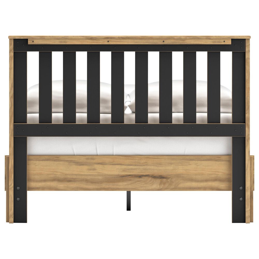 Ashley Bermacy Full Platform Bed in Light Brown, , large