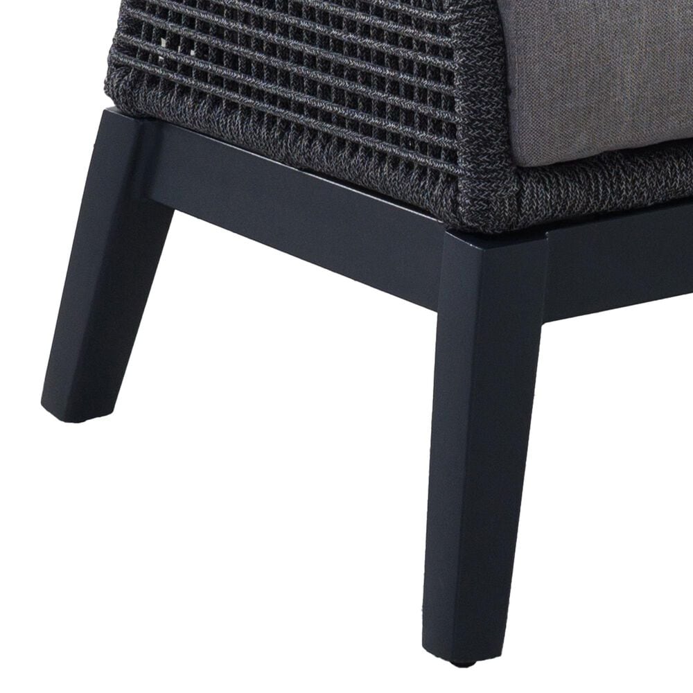 GatherCraft Cyrus Patio Ottoman with Cushion in Mystic Taupe, , large