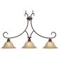 Golden Lighting Lancaster 3-Light Linear Pendant in Rubbed Bronze, , large