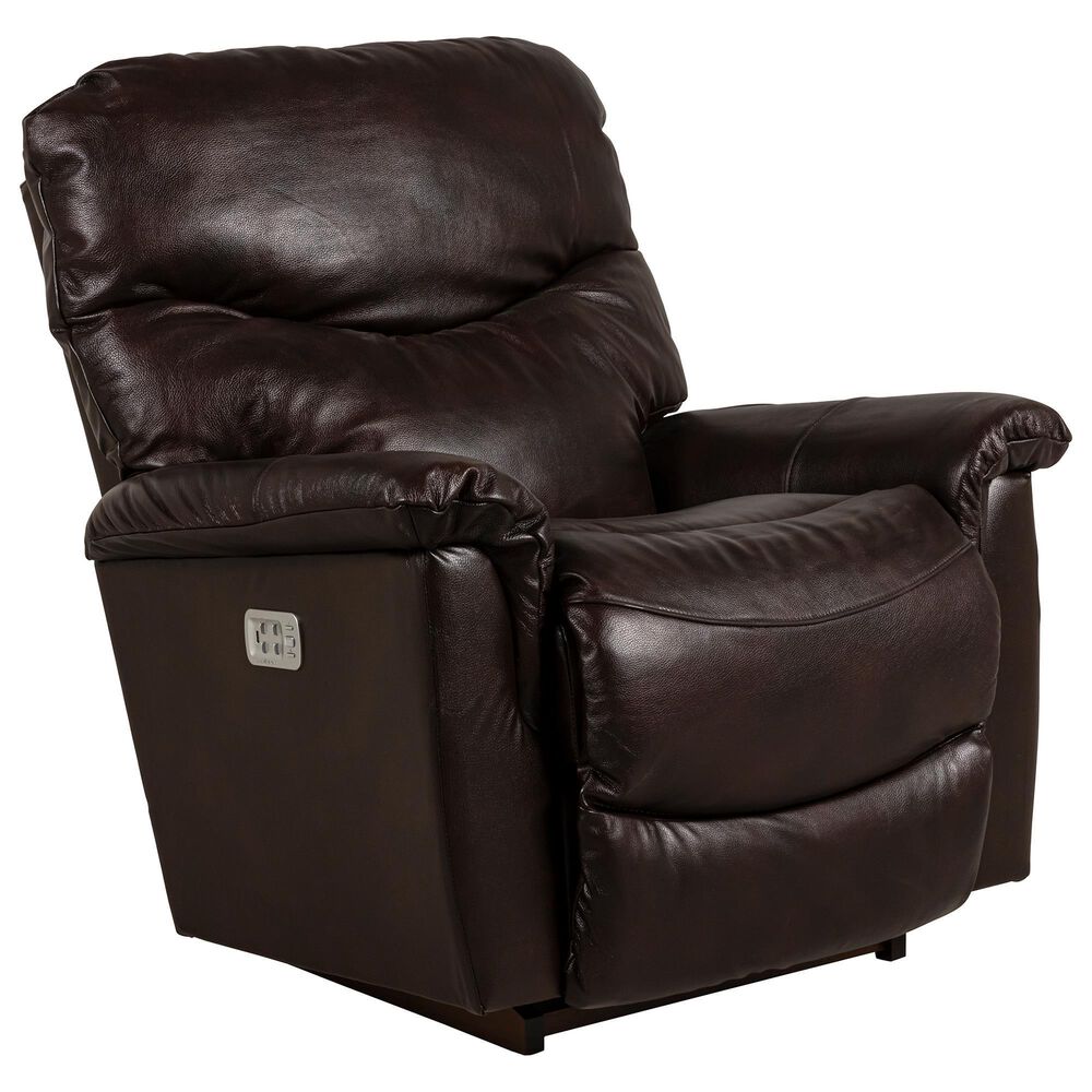 La-Z-Boy James Power Rocking Recliner with Headrest and Lumbar in Walnut, , large