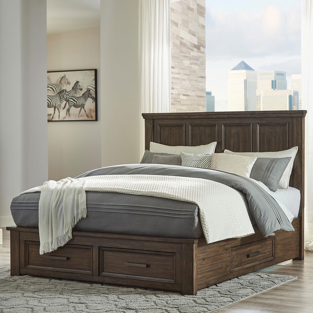 Signature Design by Ashley Johurst Queen Storage Bed in Grayish Brown, , large