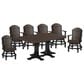Amish Orchard 7-Piece Patio Counter Height Dining Set in Brazilian Walnut and Black, , large
