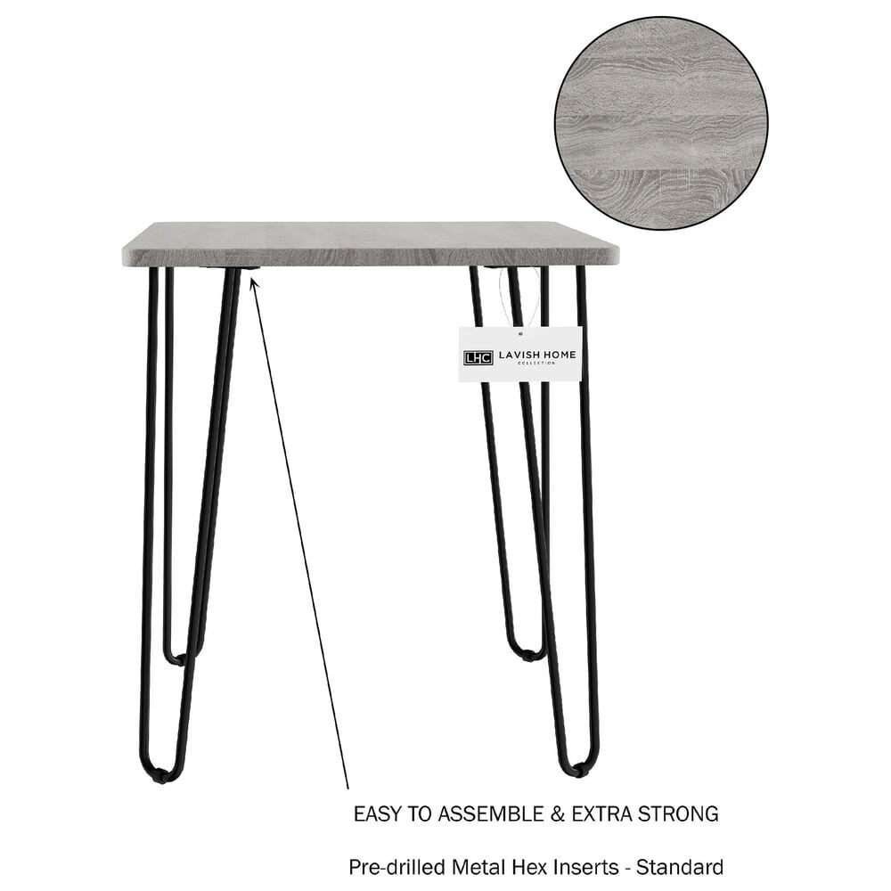Timberlake Hastings Home End Table in Driftwood Gray, , large
