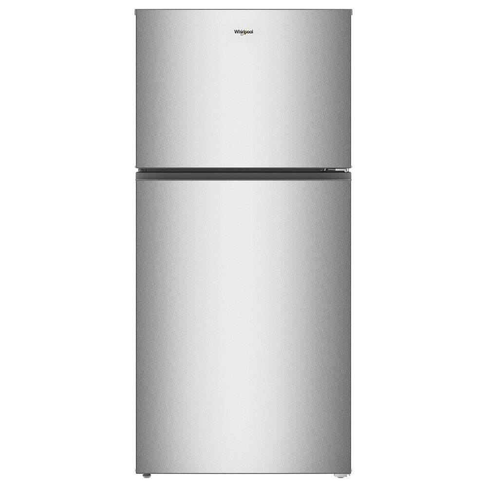 Whirlpool 19.2 Cu. Ft. Top Freezer Refrigerator with Total Coverage Cooling in Fingerprint Resistant Stainless Steel, , large