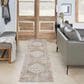 Nourison Astra Machine Washable 2"2" x 10" Sage and Multicolor Runner, , large